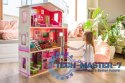 Duży drewniany domek z windą dla lalek - Rezydencja Malibu ECOTOYS ECOTOYS