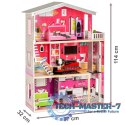 Duży drewniany domek z windą dla lalek - Rezydencja Malibu ECOTOYS ECOTOYS