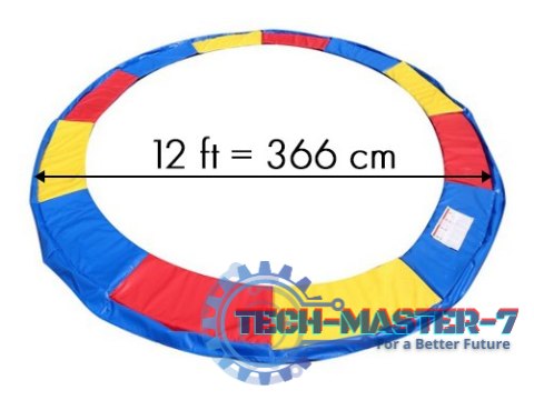 Kolorowa osłona sprężyny do trampoliny 366 374 cm 12ft MULTISTORE Kolorowa osłona sprężyny do trampoliny 366 374 cm 12ft MULTISTORE