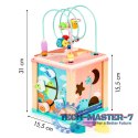 Drewniana kostka edukacyjna, sorter mula ECOTOYS ECOTOYS