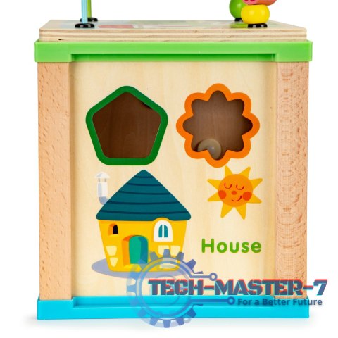 Drewniana kostka edukacyjna, tablica sorter mula ECOTOYS ECOTOYS Drewniana kostka edukacyjna, tablica sorter mula ECOTOYS ECOTOYS