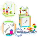 Drewniana kostka edukacyjna, tablica sorter mula ECOTOYS ECOTOYS