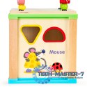 Drewniana kostka edukacyjna, tablica sorter mula ECOTOYS ECOTOYS