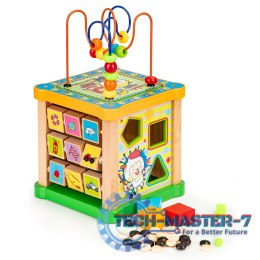 Drewniana kostka edukacyjna, tablica sorter mula ECOTOYS ECOTOYS