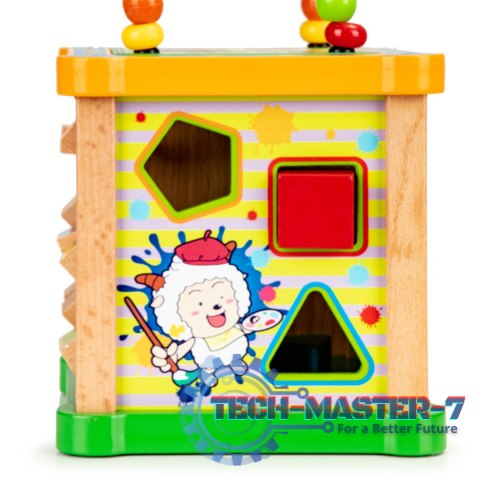 Drewniana kostka edukacyjna, tablica sorter mula ECOTOYS ECOTOYS Drewniana kostka edukacyjna, tablica sorter mula ECOTOYS ECOTOYS