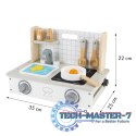 Drewniana kuchenka z akcesoriami mini kuchnia ECOTOYS ECOTOYS
