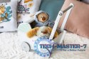 Drewniany wózek dla lalek pchacz chodzik ECOTOYS ECOTOYS