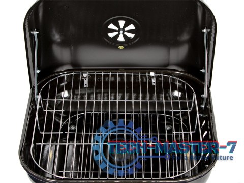 Grill węglowy ogrodowy z pokrywą na zawiasach + kółka ModernHome ModernHome Grill węglowy ogrodowy z pokrywą na zawiasach + kółka ModernHome ModernHome