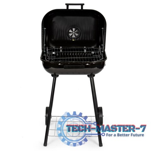 Grill węglowy ogrodowy z pokrywą na zawiasach + kółka ModernHome ModernHome Grill węglowy ogrodowy z pokrywą na zawiasach + kółka ModernHome ModernHome