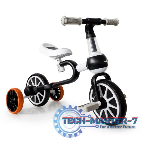 Rower rowerek biegowy 4w1 Pedały Kółka boczne czarny ECOTOYS ECOTOYS Rower rowerek biegowy 4w1 Pedały Kółka boczne czarny ECOTOYS ECOTOYS