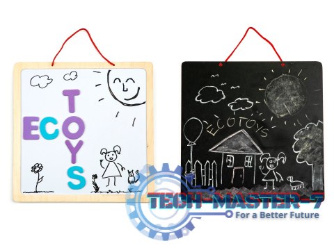 Tablica edukacyjna 3w1 magnetyczna kredowa literki ECOTOYS ECOTOYS Tablica edukacyjna 3w1 magnetyczna kredowa literki ECOTOYS ECOTOYS