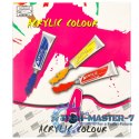 Farby akrylowe w tubkach tubce duży zestaw 12 ml x 24 kolory