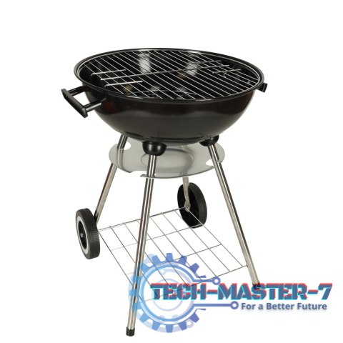 Grill ogrodowy węglowy na brykiet zamykany z pokrywą wentylacją i półką Grill ogrodowy węglowy na brykiet zamykany z pokrywą wentylacją i półką