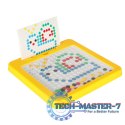 Tablica magnetyczna montessori mozaika kolorowe kropki żółta 26 x 26 cm