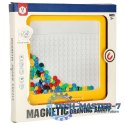 Tablica magnetyczna montessori mozaika kolorowe kropki żółta 26 x 26 cm
