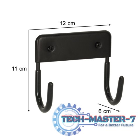 Wieszak uchwyt na deskę do prasowania metalowy udźwig 15 kg czarny Wieszak uchwyt na deskę do prasowania metalowy udźwig 15 kg czarny