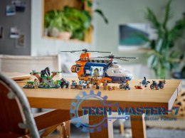 Klocki City 60437 Helikopter badaczy dżungli w bazie