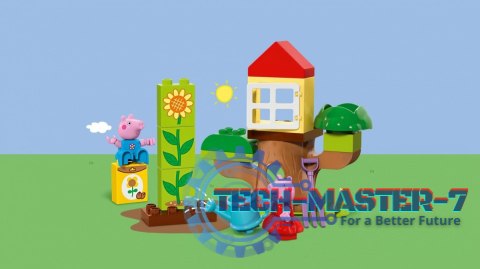 Klocki DUPLO 10431 Peppa Pig Ogród i domek na drzewie Peppy Klocki DUPLO 10431 Peppa Pig Ogród i domek na drzewie Peppy