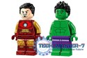 Klocki Marvel Super Heroes 76287 Iron Man z motocyklem i Hulk