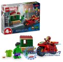 Klocki Marvel Super Heroes 76287 Iron Man z motocyklem i Hulk