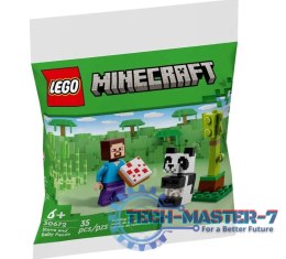 Klocki Minecraft 30672 Steve i mała panda