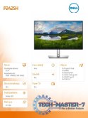 Monitor 24 cale P2425H LED IPS 1920x1080/16:9/DP/VGA/HDMI/USB/3Y