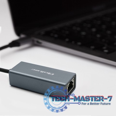 Adapter USB-C na RJ45 Ethernet | 1000Mbps | Aluminiowa obudowa Adapter USB-C na RJ45 Ethernet | 1000Mbps | Aluminiowa obudowa