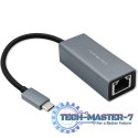 Adapter USB-C na RJ45 Ethernet | 1000Mbps | Aluminiowa obudowa