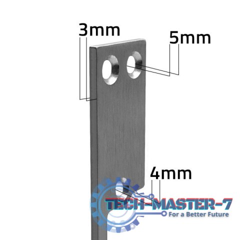 Dwustronny prosty szyld do elektrozaczepu | Blacha zaczepowa | 250mm | Stal nierdzewna Dwustronny prosty szyld do elektrozaczepu | Blacha zaczepowa | 250mm | Stal nierdzewna