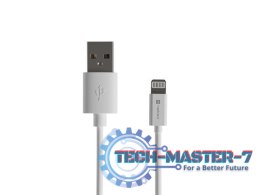 Kabel Lightning (M)->USB-A(M) 1m MFI Prati Biały