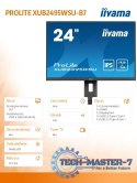 Monitor 24 cale XUB2495WSU-B7 IPS,16:10,300cd,4ms,HDMI,DP,3xUSB(3.2), 1xUSB-c,2x2W,FlickerFree,HAS(150mm)