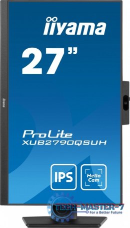 Monitor 27 cali XUB2790QSUH-B1 IPS,QHD,CAM,MIC,HDMI,DP,3xUSB(3.2), 100Hz,ADAPTIVE SYNC,FlickerFree,2x2W,WINDOWS HELLO
