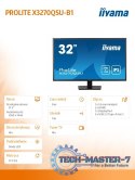 Monitor 32 cale X3270QSU-B1 IPS,WQHD,HDMI,DP,100Hz,250cd,3ms,2x2W, 3xUSB(3.2),FlickerFree,VESA