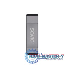 Czytnik kart SD 3w1, USB-C+ USB-A 2.0+ Micro USB, AK-72