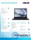 Notebook ExpertBook B3 B3404CVA-Q50137X - i5-1335U/16GB/512GB/14" WUXGA/Win 11 PRO/3YRS