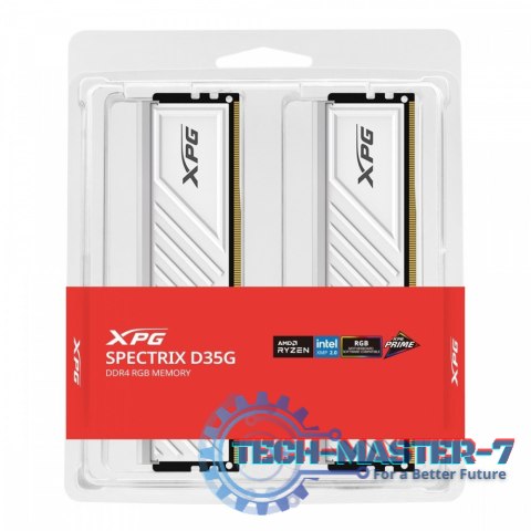 Pamięć XPG Spectrix D35G DDR4 3600 32GB 2x16 RGB biała Pamięć XPG Spectrix D35G DDR4 3600 32GB 2x16 RGB biała