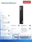 Komputer M70q Tiny G5 12TD0011PB W11Pro i7-14700T/16GB/1TB/INT/vPro/3YRS OS