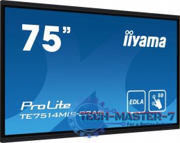 Monitor interaktywny 75 cali TE7514MIS-B2, INFRARED,50pkt,VA,4K,7H,WiFi,MIC,USB ANDROID 13, Google EDLA
