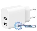 Ładowarka USB-Ax2 2.4A biała
