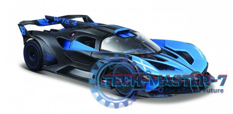 Model metalowy Bugatti Bolide niebieski 1/24
