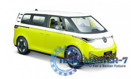 Model metalowy Volkswagen 2023 ID. Buzz żółty 1/24