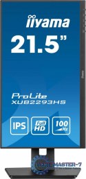 Monitor 22 cale XUB2293HS-B6 IPS,HDMI,DP,HAS(150mm)