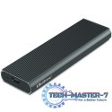 Obudowa na dysk M.2 SSD | NVMe | PCIe | USB3.1 | 10Gb/s | 4TB | Grafit