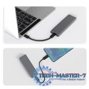 Obudowa na dysk M.2 SSD | NVMe | PCIe | USB3.1 | 10Gb/s | 4TB | Grafit