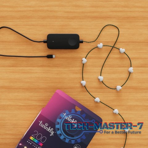 Inteligentne lampki dekoracyjne Strings USB-C (Candies) 100 LED RGB, serca, przezroczysty przewód, 6 m Inteligentne lampki dekoracyjne Strings USB-C (Candies) 100 LED RGB, serca, przezroczysty przewód, 6 m