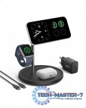 Ładowarka MagGo 3w1 Stand 15W Qi2 czarna
