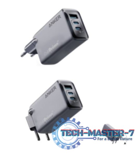 Ładowarka Prime 100W GaN 2xUSB-C 1xUSB-A Srebrna Ładowarka Prime 100W GaN 2xUSB-C 1xUSB-A Srebrna
