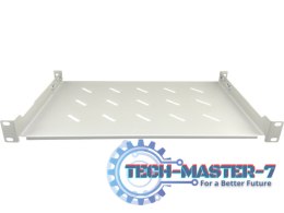 Półka stała 19 cali 1U głębokość 280mm Szara