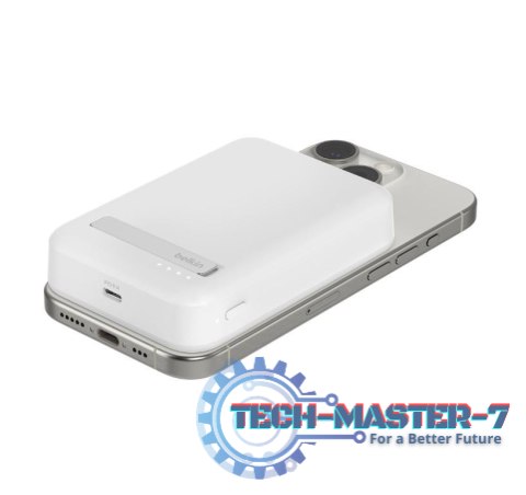Powerbank ze standem 10000mAh Qi2 MagSafe Biały Powerbank ze standem 10000mAh Qi2 MagSafe Biały
