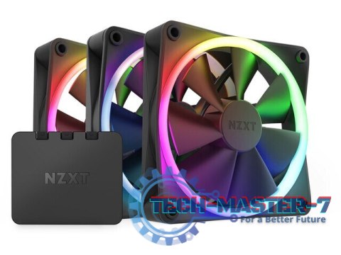 Zestaw 3 Wentylatory NZXT F120 RGB Kontroler Zestaw 3 Wentylatory NZXT F120 RGB Kontroler